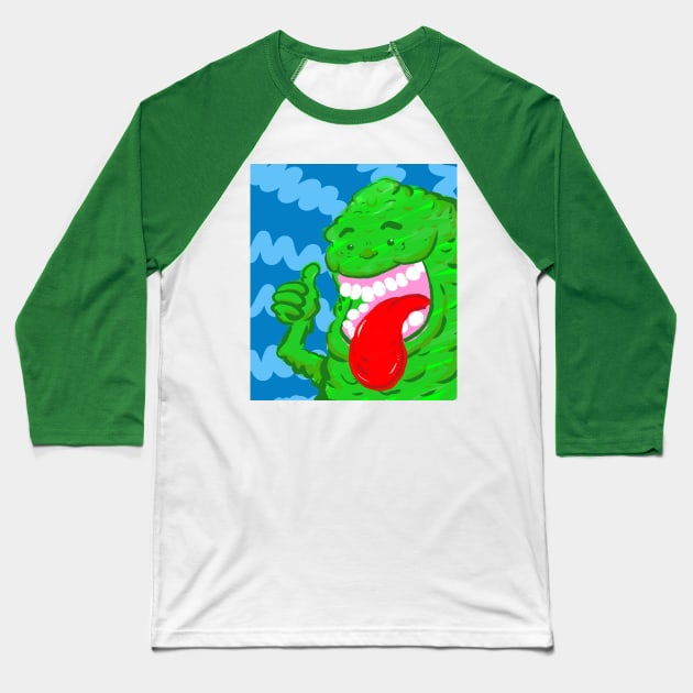 Slimer Baseball T-Shirt by Gus the little guy